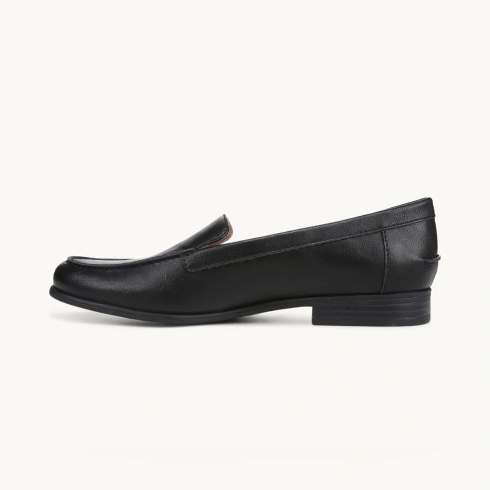 Life Stride Margot Black Burnish Women Loafer New 9.5W